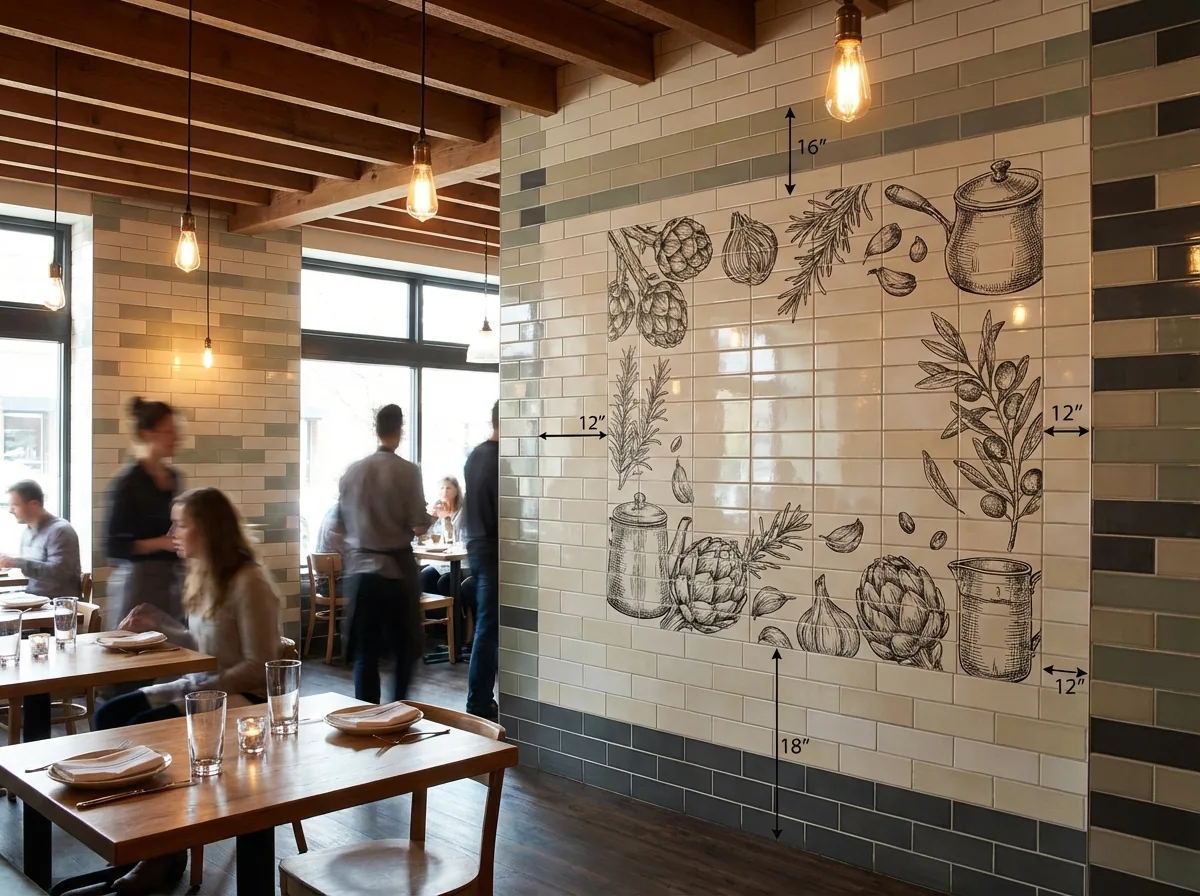 Restaurants wall print